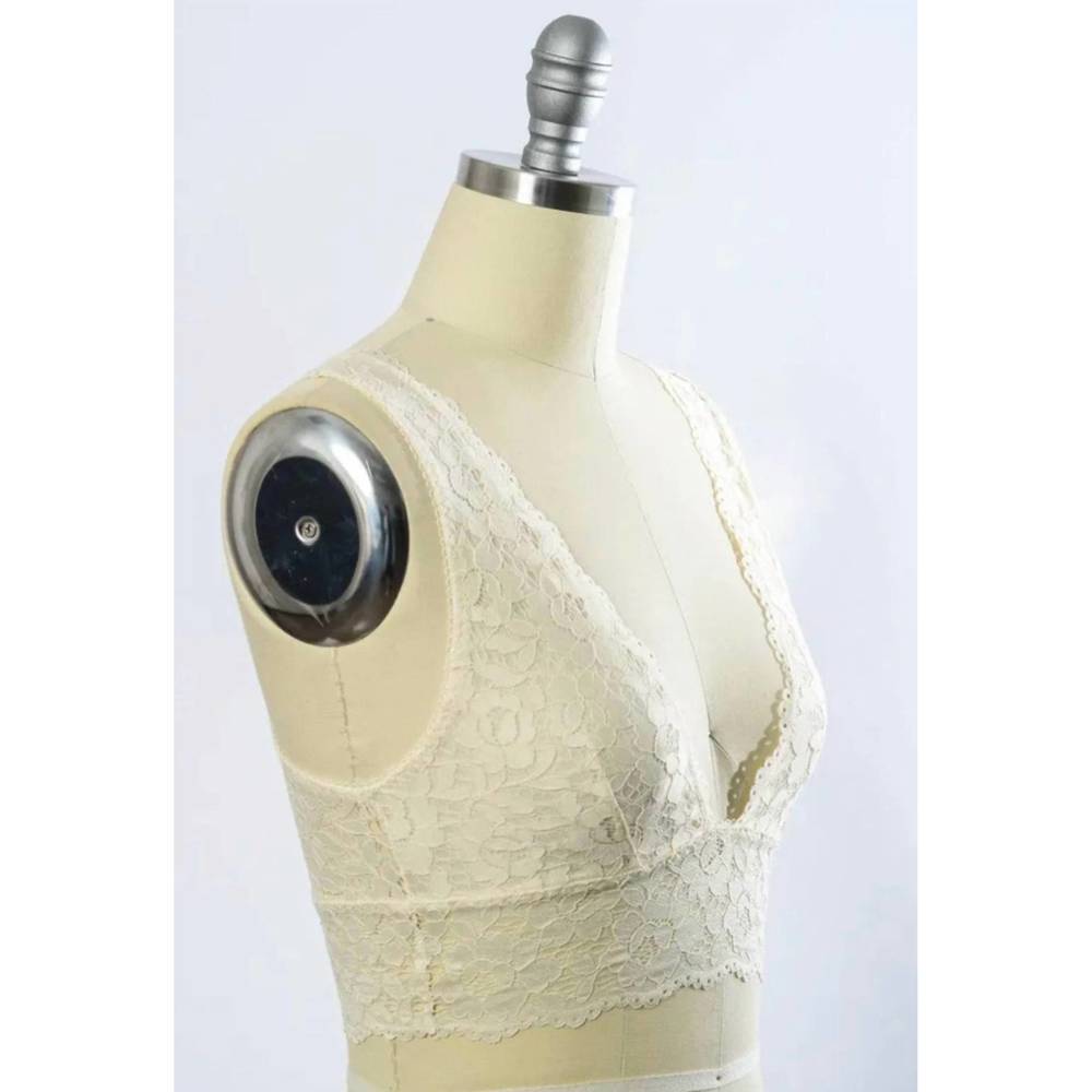 NEW LETO women's blossom bralette in ivory